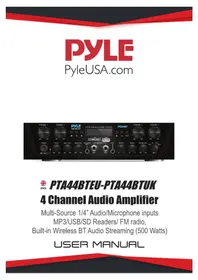 Notice Pyle PTA44BT Recepteur
