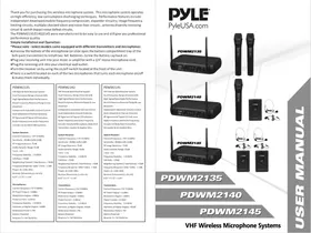 Notice Pyle PDWM2140 Microphone