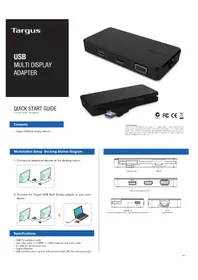Notice TARGUS ACA928EUZ Station d'acceuil