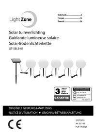 Notice LightZone GTSBLB01 Éclairage extérieur solaire