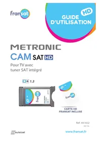 Notice METRONIC CAMSAT HD 441652 Décodeur tnt