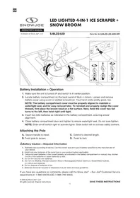 Notice Snow Joe SJBLZDLED Balai