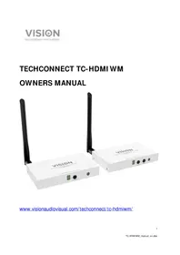 Notice VISION TCHDMIWM Extension audio/video