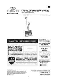 Notice Snow Joe SJSHLV01 Snow blower