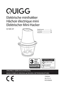 Notice QUIGG GTMC07 Mechanischer Häcksler