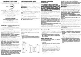 Notice LightZone GTSTDC01 Éclairage