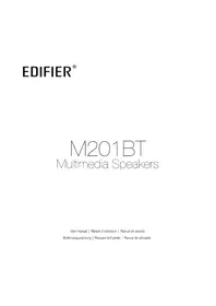 Notice EDIFIER M201BT Speaker