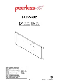 Notice Peerless-AV PLPV6X2 Meuble TV