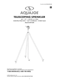 Notice Aqua Joe AJIST72ZM Arroseur automatique