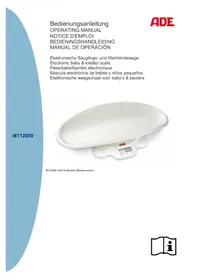 Notice ADE M112800 Weegschalen