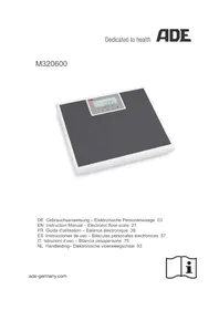 Notice ADE M320600 Weegschalen