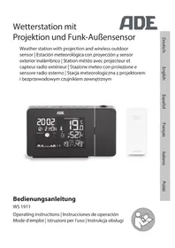 Notice ADE WS 1911 Station Météo