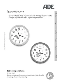 Notice ADE CK 1800 Radio-réveil