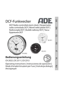 Notice ADE CK 2022 Radio-réveil