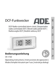 Notice ADE CK 1720 Radio-réveil