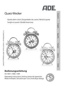 Notice ADE CK 1907 Radio-réveil