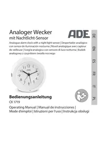 Notice ADE CK 1719 Radio-réveil