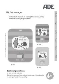 Notice ADE KE 1801 Balances de cuisine