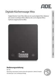 Notice ADE MIRA KE 1733 Balances de cuisine