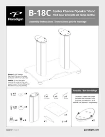 Paradigm B18C - Support pour enceinte audio
