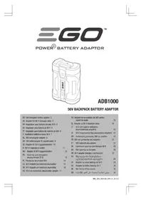 Notice EGO ADB1000 Batterie rechargeable