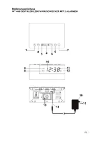 Notice TECHNOLINE WT 488 Alarm clock radio