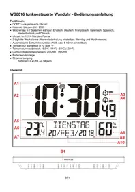 Notice TECHNOLINE WS 8016 Reloj