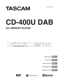 Notice Monacor CD400UDAB Lecteur/enregistreur de cd