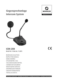 Notice Monacor ICM20H Intercom
