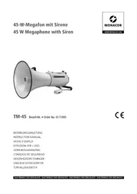 Notice Monacor TM45 Mégaphone
