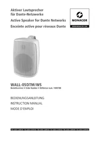 Notice Monacor WALL05DTMWS Speaker