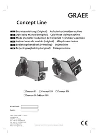 Notice GRAEF CONCEPT 30S Electric slicer
