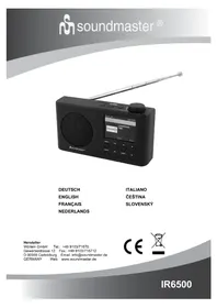 Notice Soundmaster IR6500 Rádio