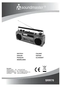 Notice Soundmaster SRR70 Rádio