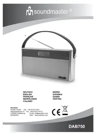 Notice Soundmaster DAB750 Radio