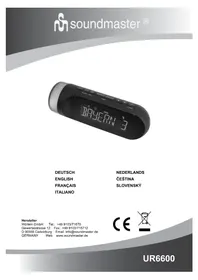 Notice Soundmaster UR6600 Rádio