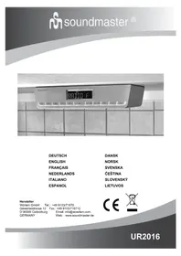 Notice Soundmaster UR2016 Rádio