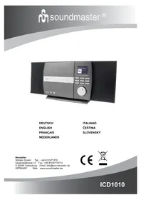 Notice Soundmaster ICD1010 Sistema hi-fi
