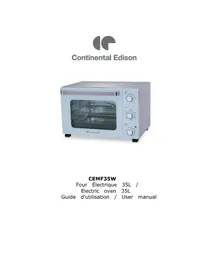 Notice CONTINENTAL EDISON CEMF35W Four électrique