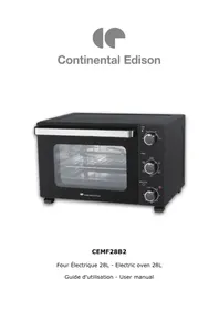 Notice CONTINENTAL EDISON CEMF28B2 Four électrique