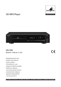 Notice Monacor CD156 System hi-fi