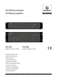 Notice Monacor PA924 Ricevitore