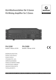 Notice Monacor PA5240 Ricevitore