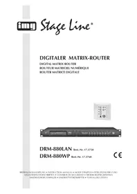 Notice Monacor DRM880WP Télécommande