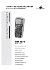 Notice Monacor DMT4004 Multimètre