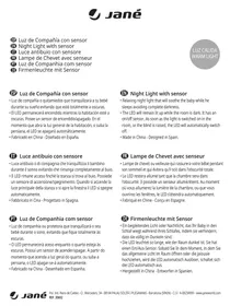 Notice JANE NIGHT LIGHT WITH SENSOR Lampe de chevet