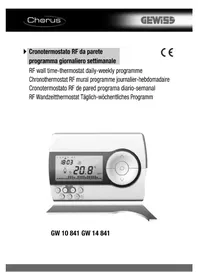 Notice Gewiss GW10841 Thermostat