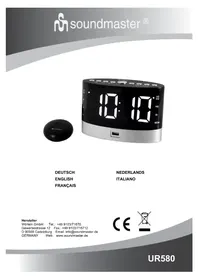 Notice Soundmaster UR580 Radiowecker