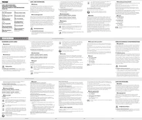 Notice TRONIC TCAAG A1 Câble de charge et synchronisation