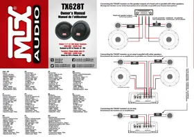 Notice MTX Audio TX6BMW Haut-parleur voiture